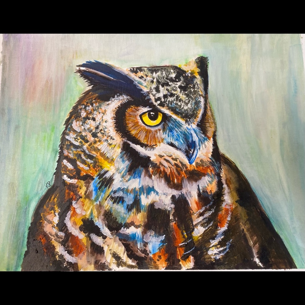 Original Owl Painting